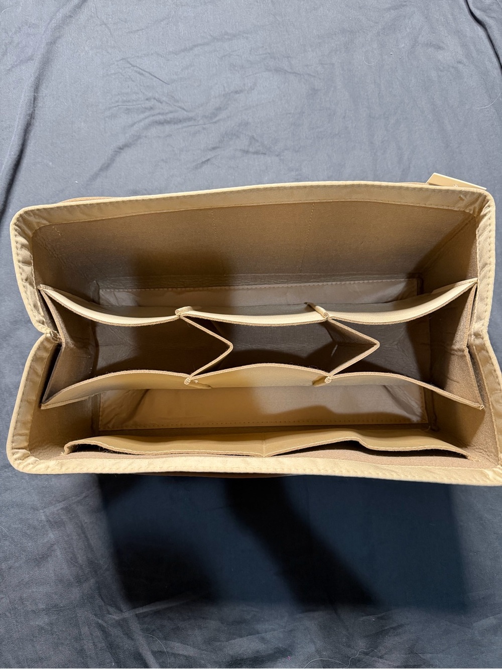 Beige Women’s Handbag Organizer Insert - Neutral Beige - Picture 5 of 6